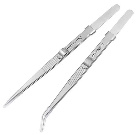 Stainless Steel Straight Bent Tips tweezers