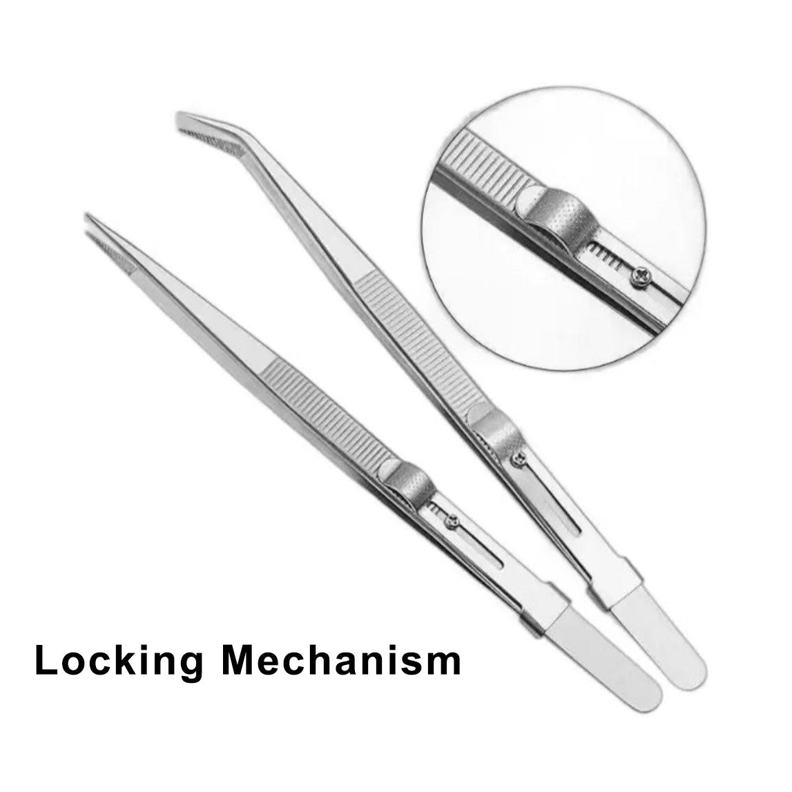 Stainless Steel Straight Bent Tips tweezers