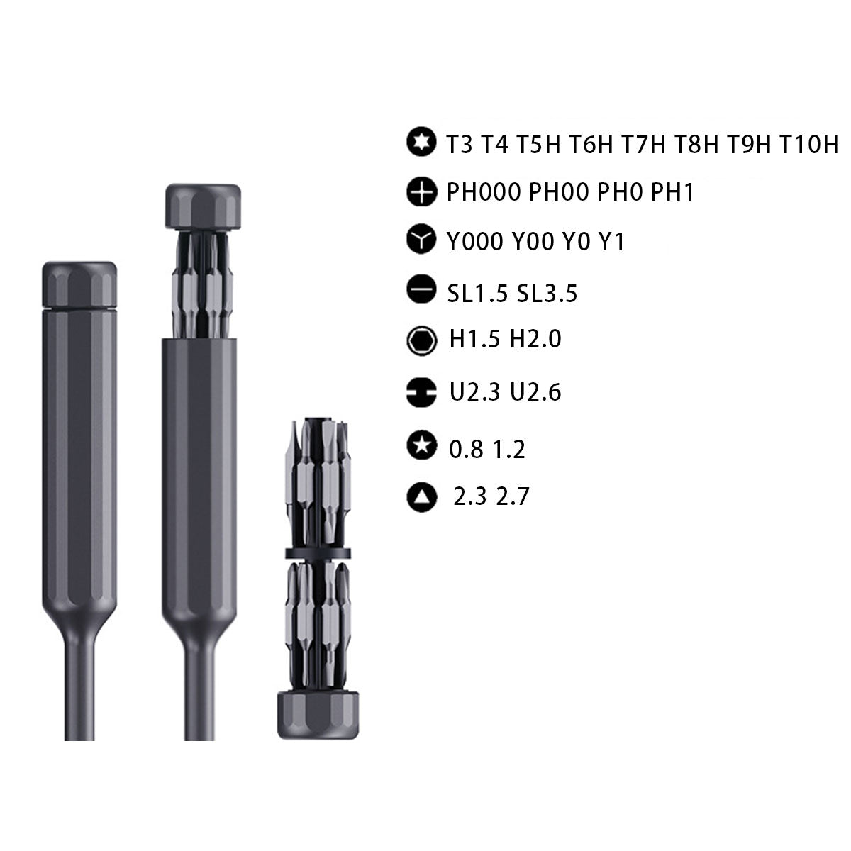 Mini Dual-Bit Precision Screwdriver Set