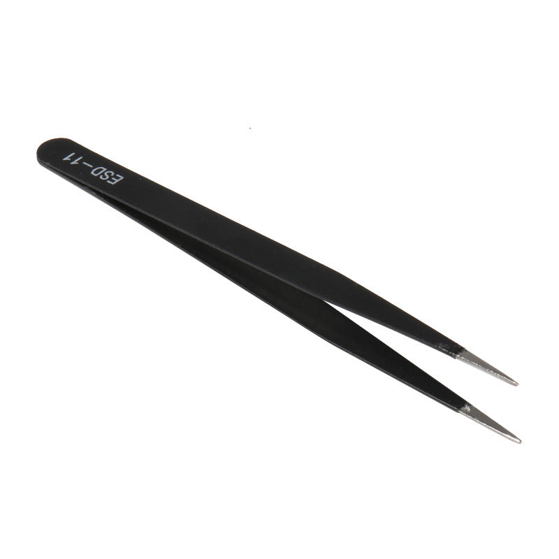 Stainless Steel Tweezers Set Repair Tools Nail-art Drill Stickers Eyelash Curler
