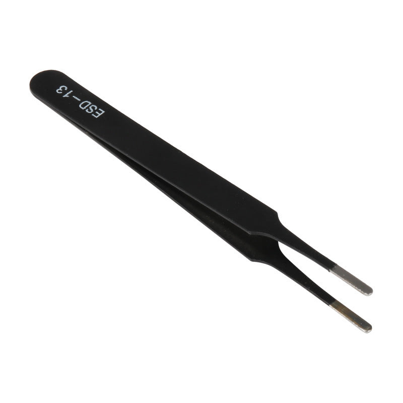 Stainless Steel Tweezers Set Repair Tools Nail-art Drill Stickers Eyelash Curler
