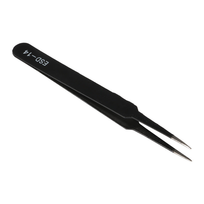 Stainless Steel Tweezers Set Repair Tools Nail-art Drill Stickers Eyelash Curler