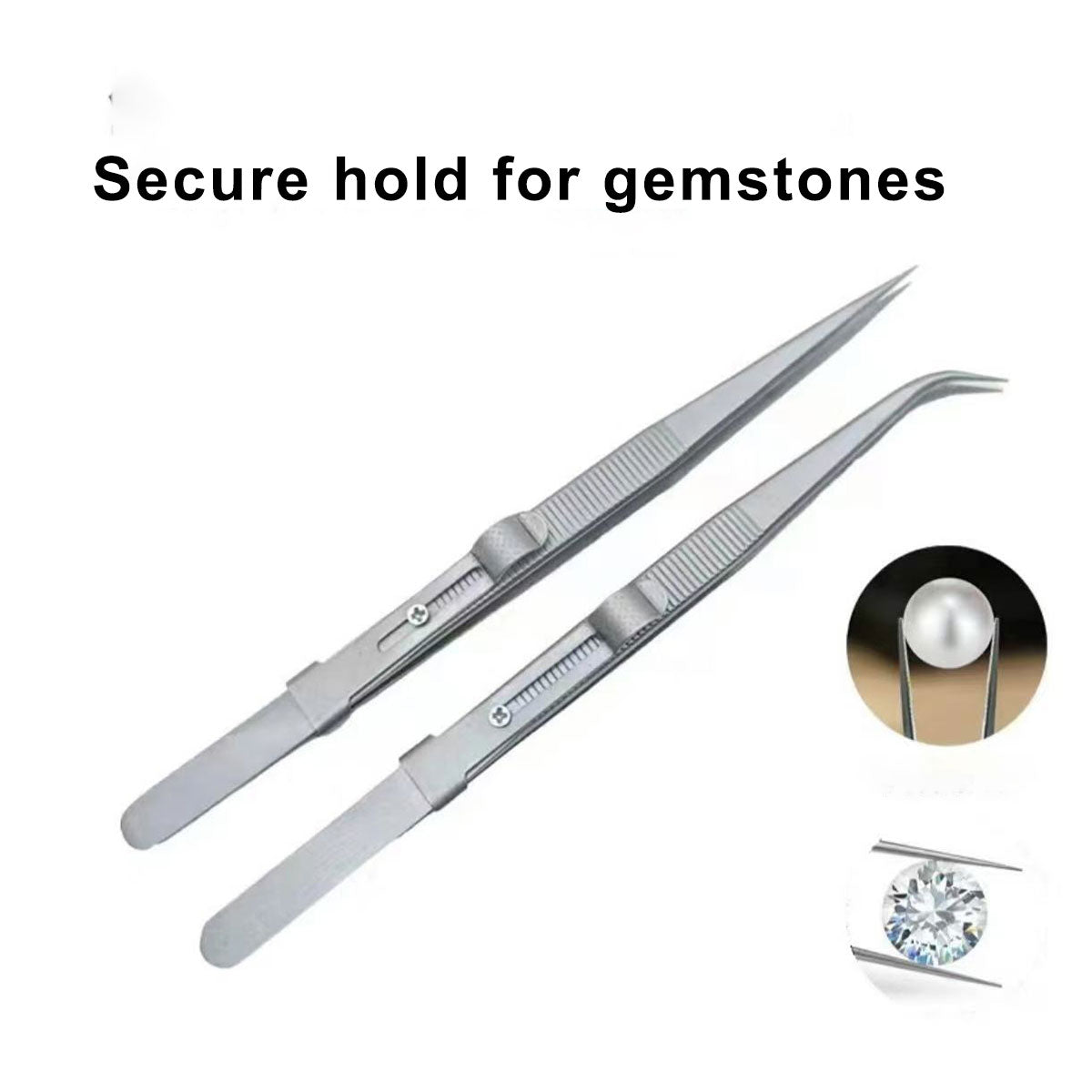 Stainless Steel Straight Bent Tips tweezers